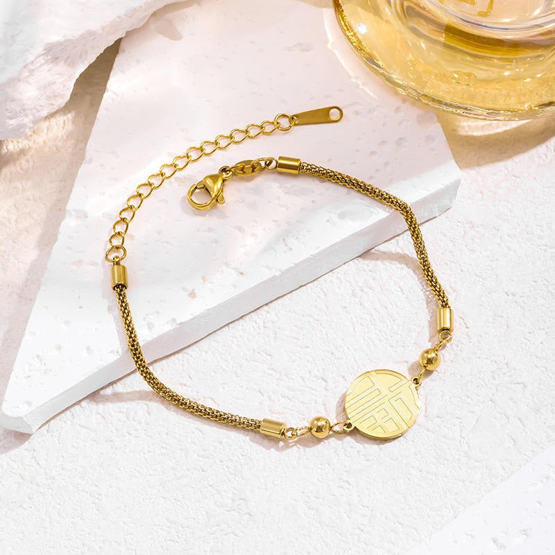 Fortuna Link Stainless Steel Bracelet