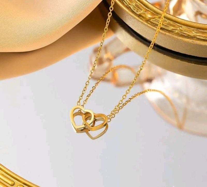 Coeur Entrelacé d'Or Necklace