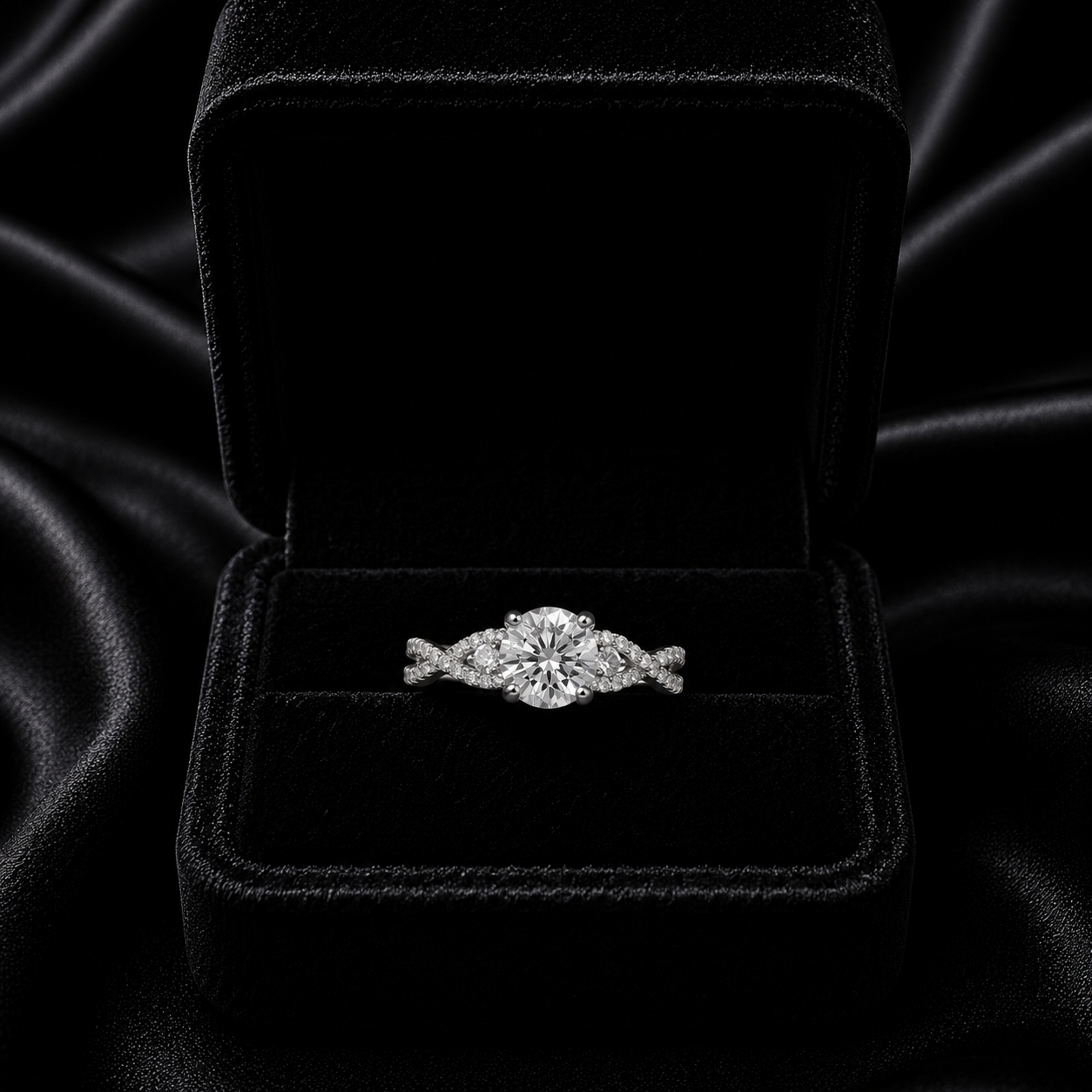Eterna Twist Diamond Ring