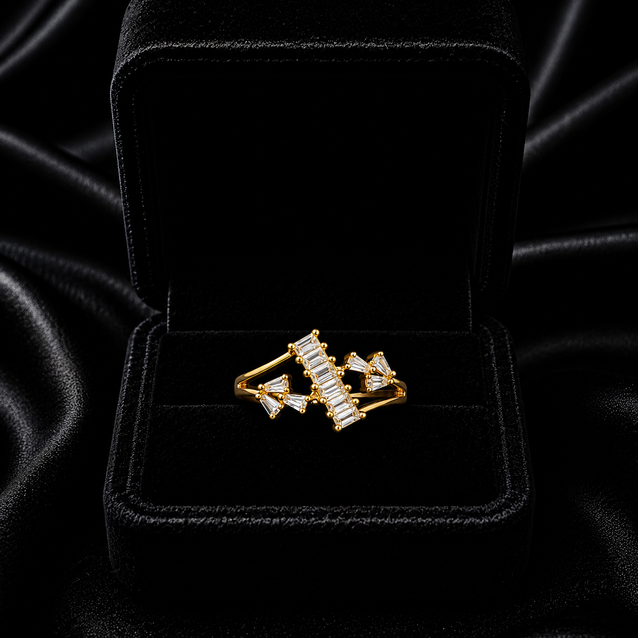 Aurelia Geometric Luxe Ring