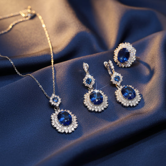 Radiance Oval Diamond Gemstone Necklace