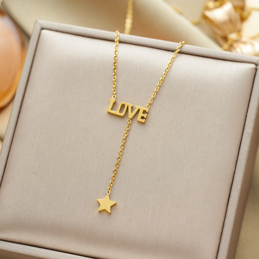 Celestial Amour Tassel Choker Necklace