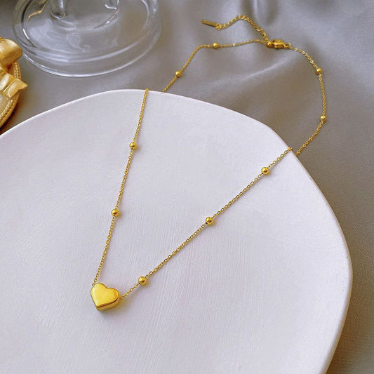 Amour Heart Pendant Necklace
