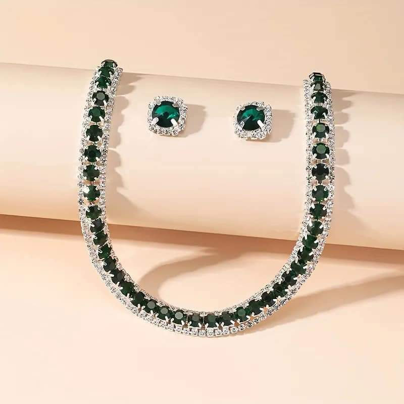 Premium Diamond Cut Choker Set