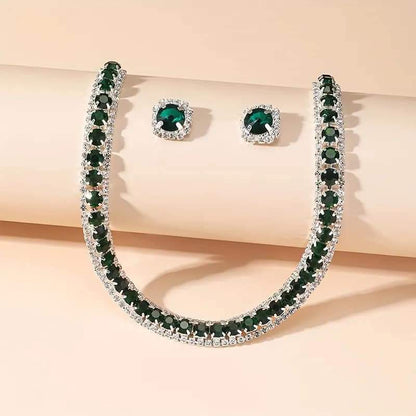 Premium Diamond Cut Choker Set