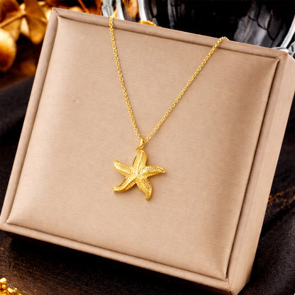 Aurelia Starfish Pendant Necklace