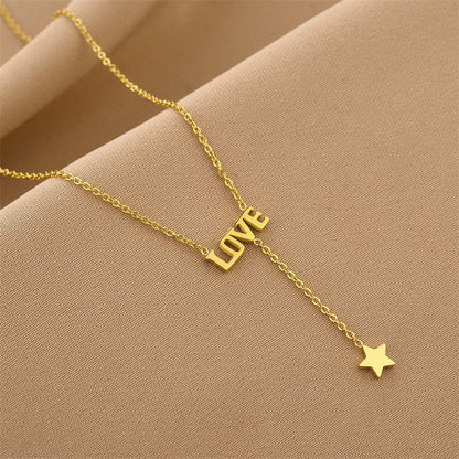 Celestial Amour Tassel Choker Necklace