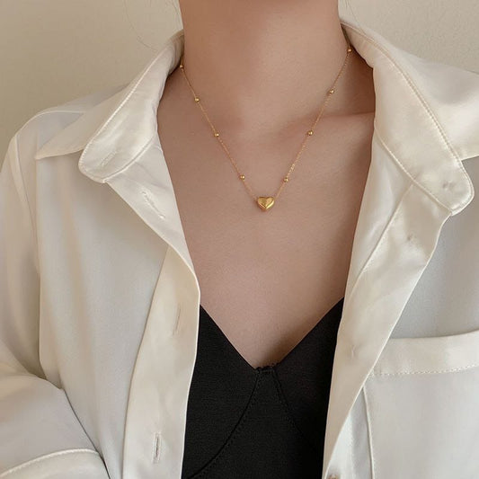 Amour Heart Pendant Necklace