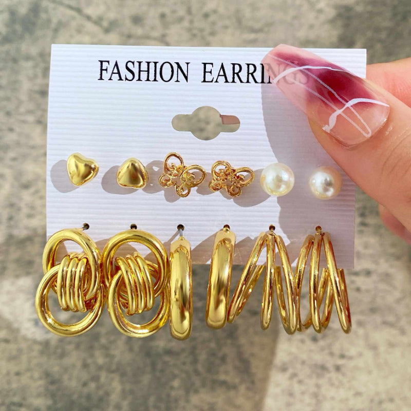 Floralia Metallic Elegance Stud Set
