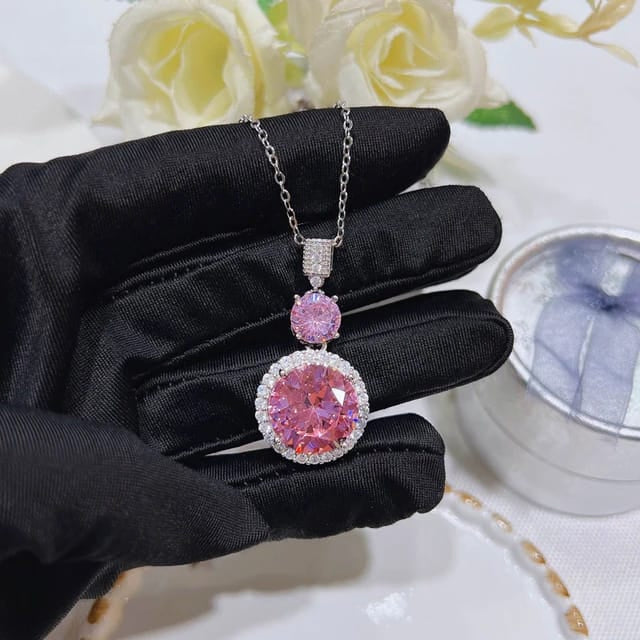 Blush Radiance Rhinestone Jewellery Set