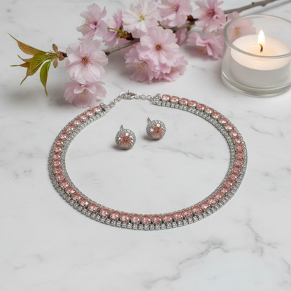 Premium Diamond Cut Choker Set