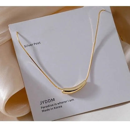 Aurelia Teardrop Stainless Steel Necklace