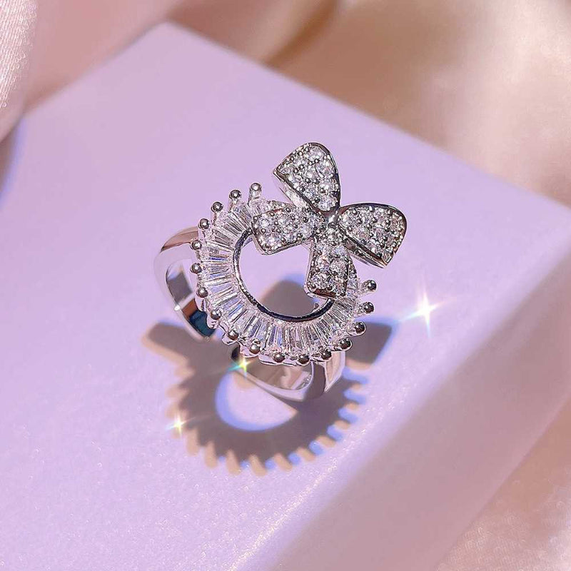 Petite Bow Crystal Elegance 4-Piece Jewellery Set