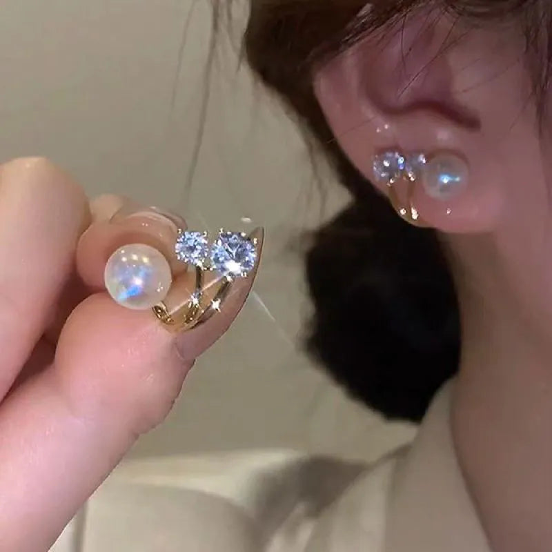 Oceana Glow Mermaid Crystal Stud Earrings