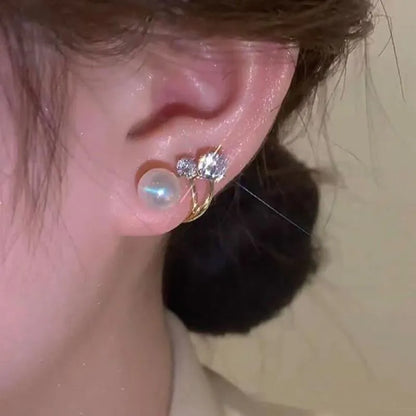 Oceana Glow Mermaid Crystal Stud Earrings