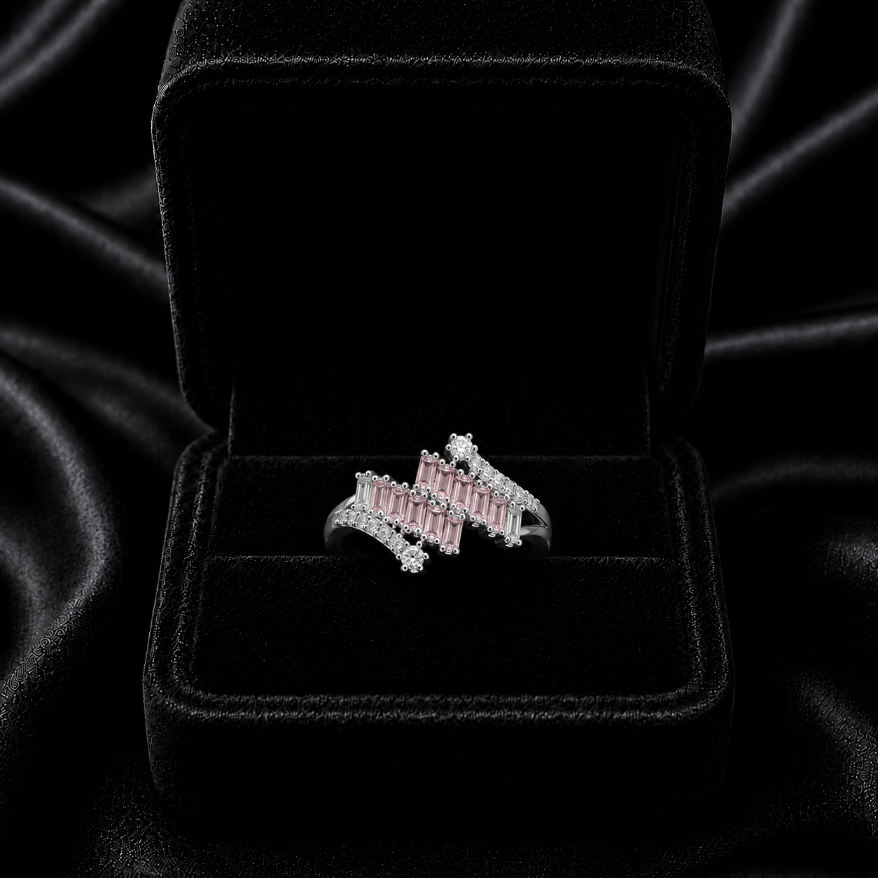 Seraphina Blush Baguette Ring