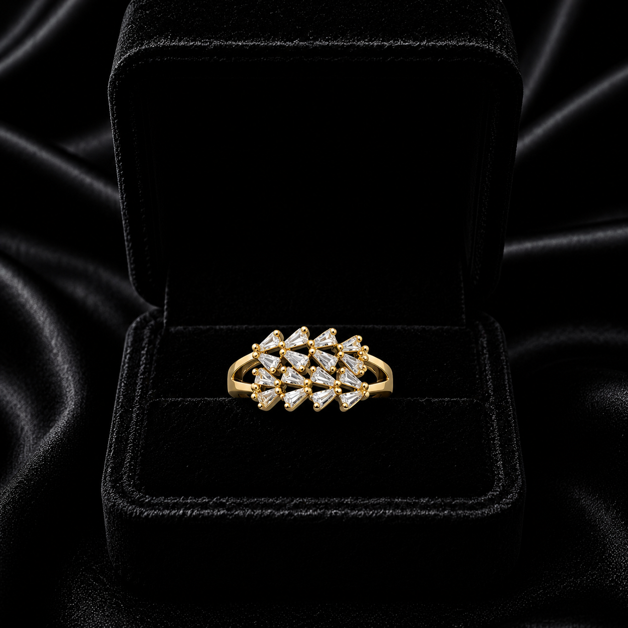 Aurelia Prism Crown Ring